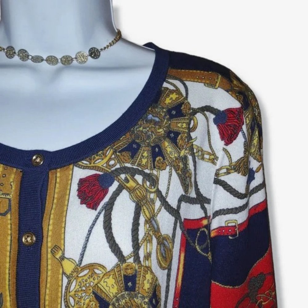 Talbots Status Print Charming Cardigan - image 6